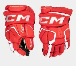 CCM Handske Tacks AS-V Pro Jr Red/White