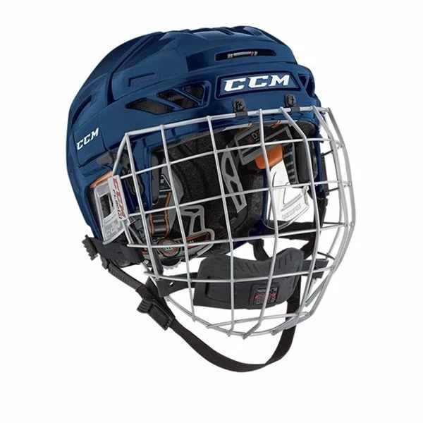 CCM Hockeyhjälm Fitlite 3DS Combo Blue 3 CCM Hockeyhjälm Fitlite 3DS Combo Blue