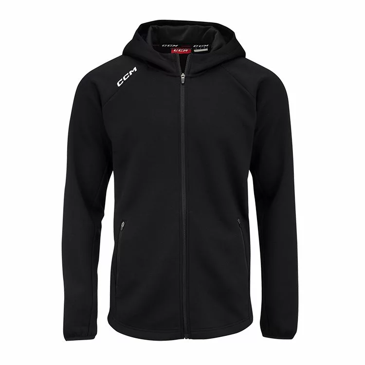 CCM Hoodie Locker Full Zip JR Black 3 CCM Hoodie Locker Full Zip JR Black