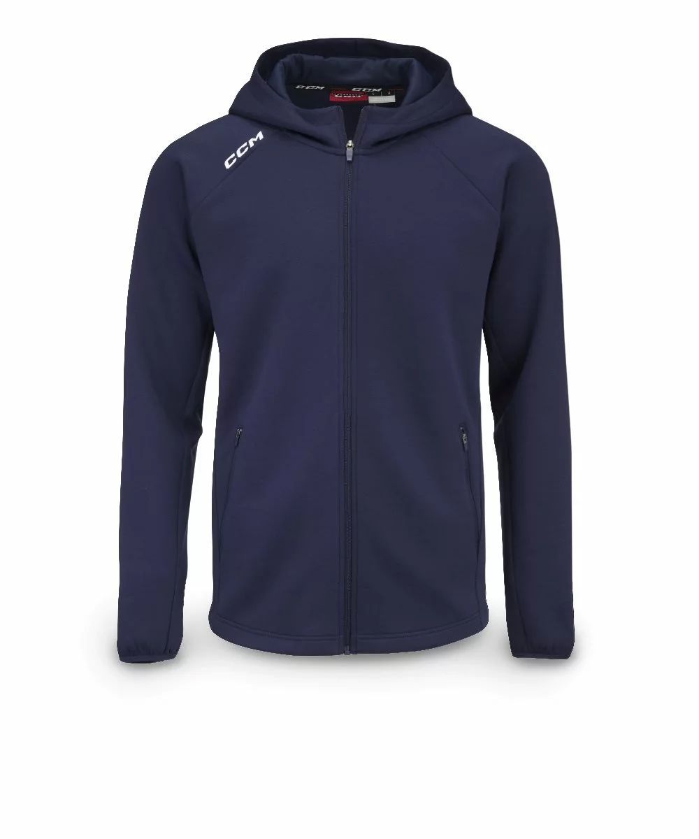 CCM Locker Room Fullzip Hood JR Navy 3 CCM Locker Room Fullzip Hood JR Navy