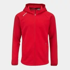 CCM Tröjor Locker Room Fullzip Hood Jr. - 120, RÖD